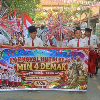 Semarak Karnaval HUT Ke-81 Kemerdekaan RI, MIN 4 Demak Tampi