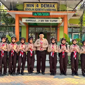 Peringatan Hari Pramuka ke-65 Tahun 2026 di MIN 4 Demak